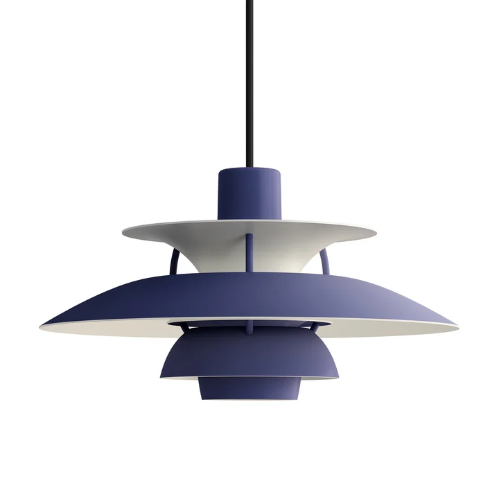 Louis Poulsen - PH 5 pendant light, monochrome dusty indigo