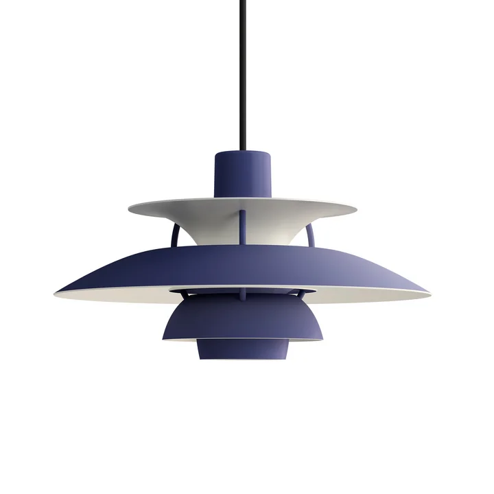 Louis Poulsen - PH 5 Mini pendant light, monochrome dusty indigo