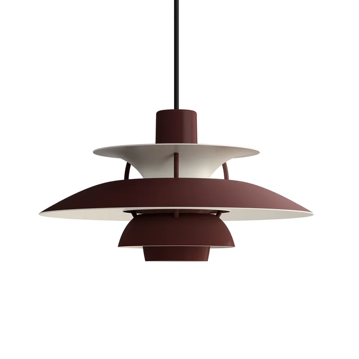 Louis Poulsen - PH 5 Mini pendant light, monochrome burgundy