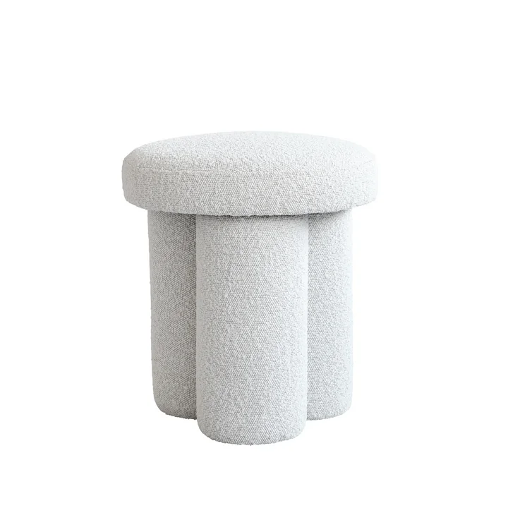 Big Foot Stool, bouclé from 101 Copenhagen