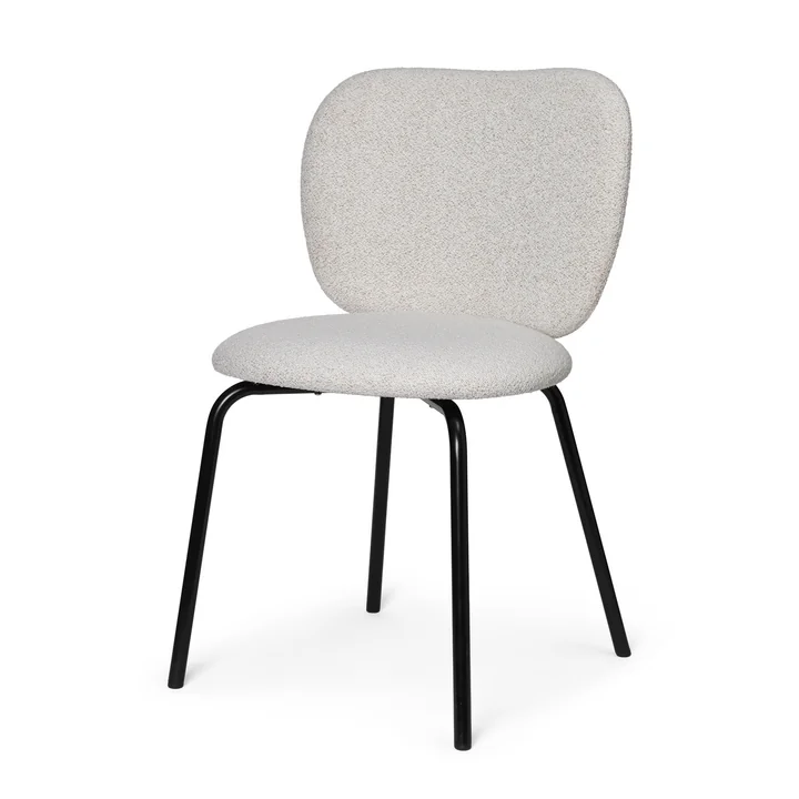 Ferm Living - Rico Chair, off-white melange (Soft Bouclé)