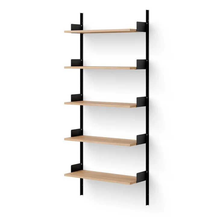 New Works - Wall shelf 1900, oak / black