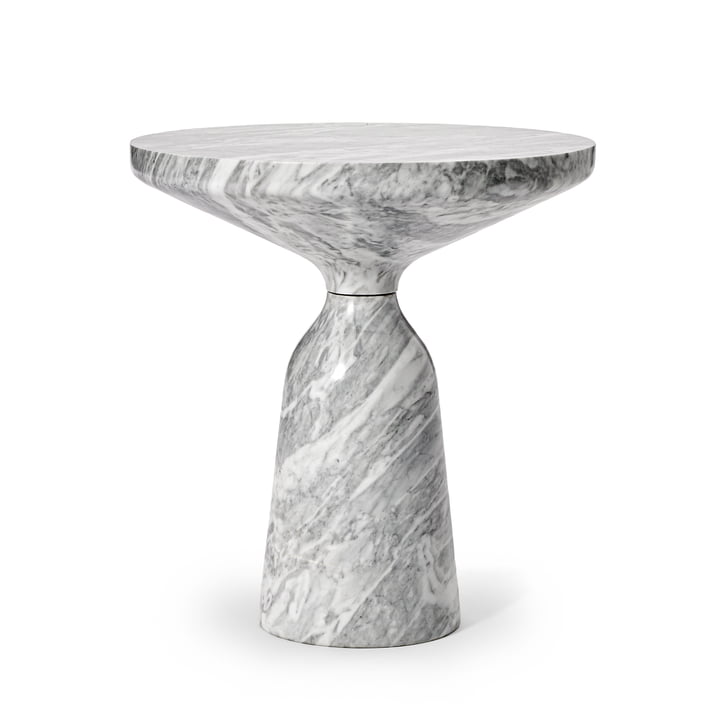 ClassiCon - Bell Side table, polished marble (Grigio Nuvolato)