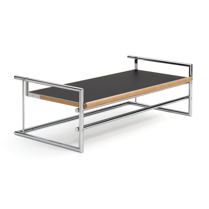 Classicon - Menton Side table, swivel, gray/black, chrome frame