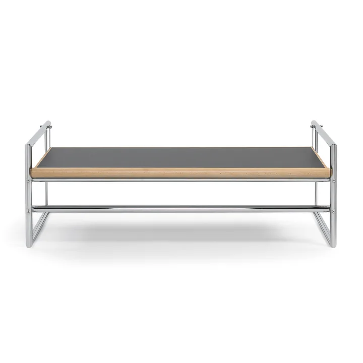 Classicon - Menton Side table, swivel, gray/black, chrome frame