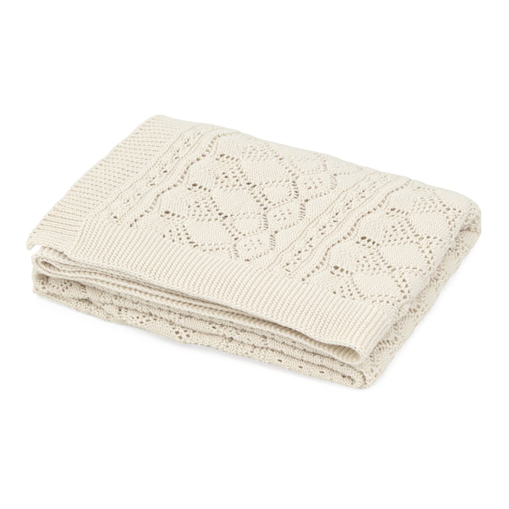 Pointelle knitted baby blanket from Cam Cam Copenhagen