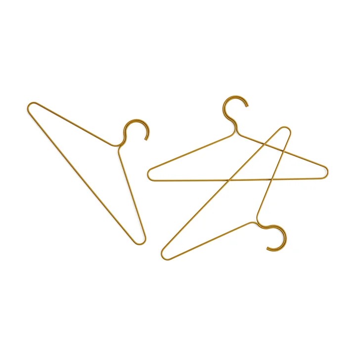 Colour coat hanger, dijon (set of 3) by HAY