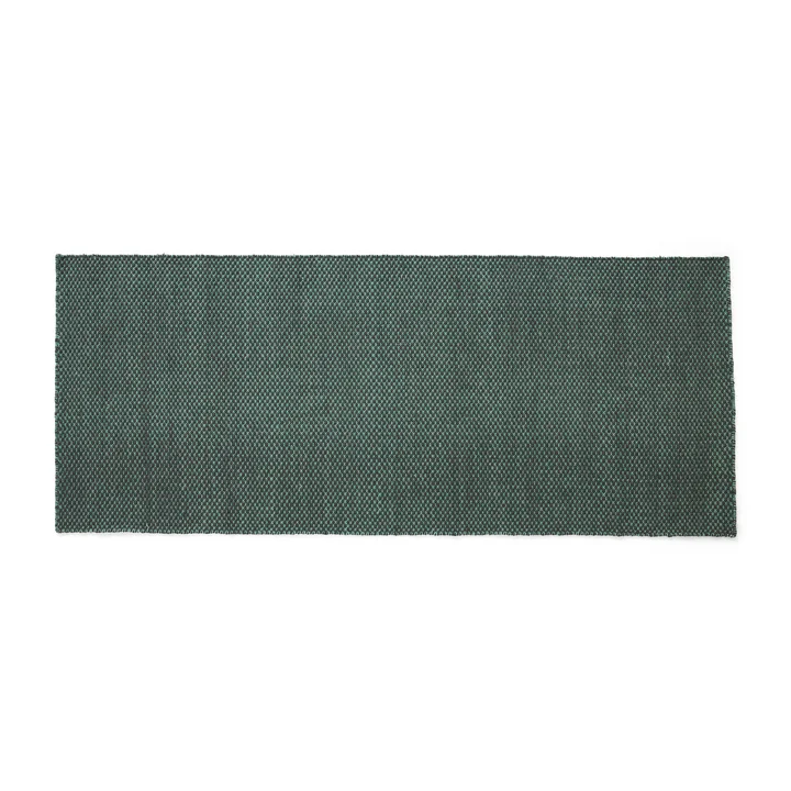 Moiré Wool rug 80 x 200 cm, emerald green by HAY