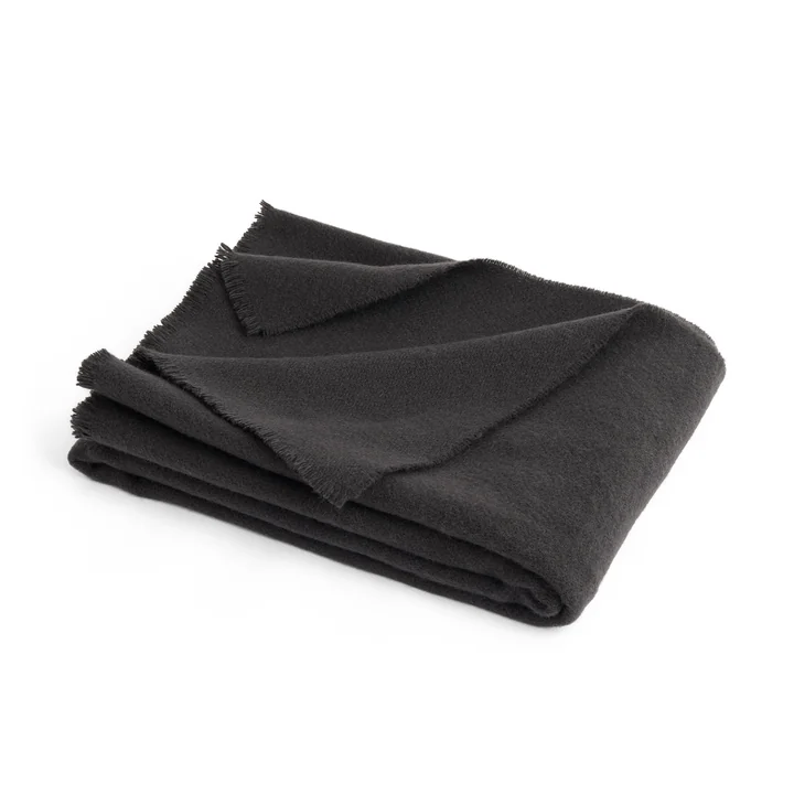 Mono wool blanket, 130 x 180 cm, charcoal by HAY