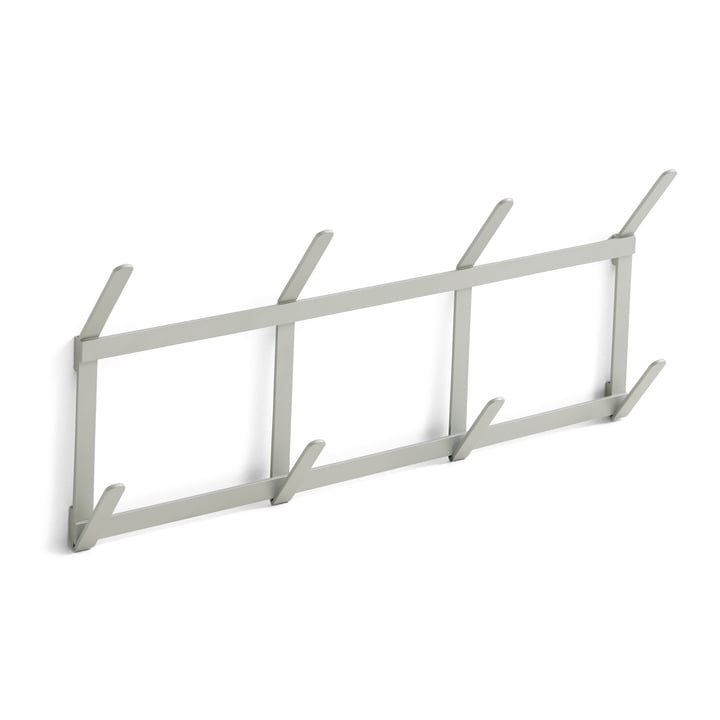 Tape Coat rack small, metallic gray from Hay