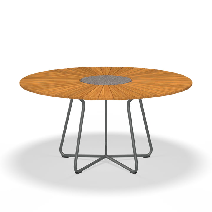 HOUE - CIRCLE outdoor table Ø 150 cm, bamboo