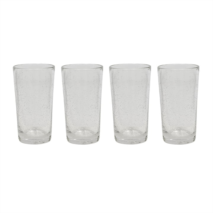 OYOY - Kuki glass, large, clear (set of 4)