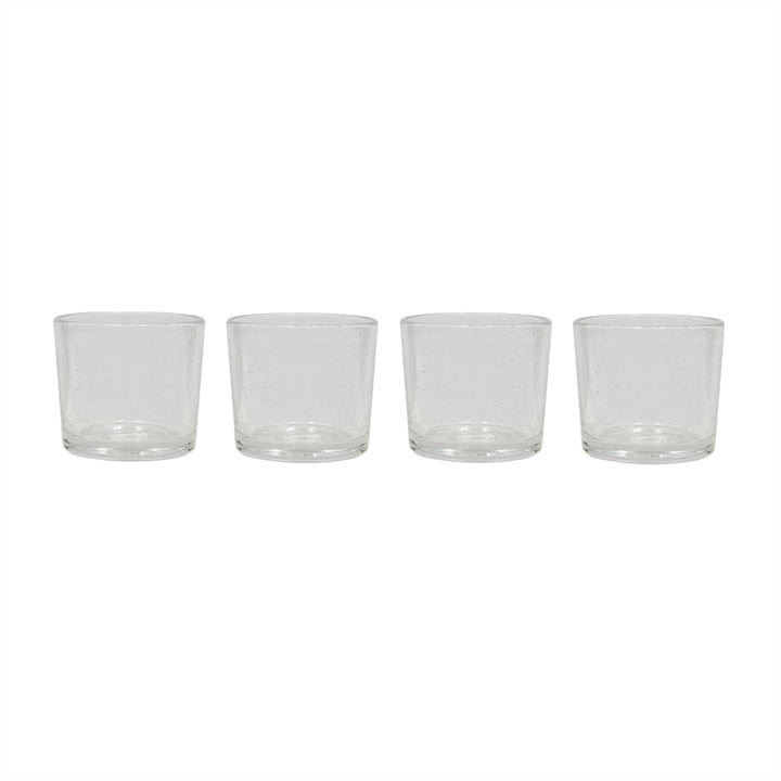OYOY - Kuki Glass, small, clear (set of 4)