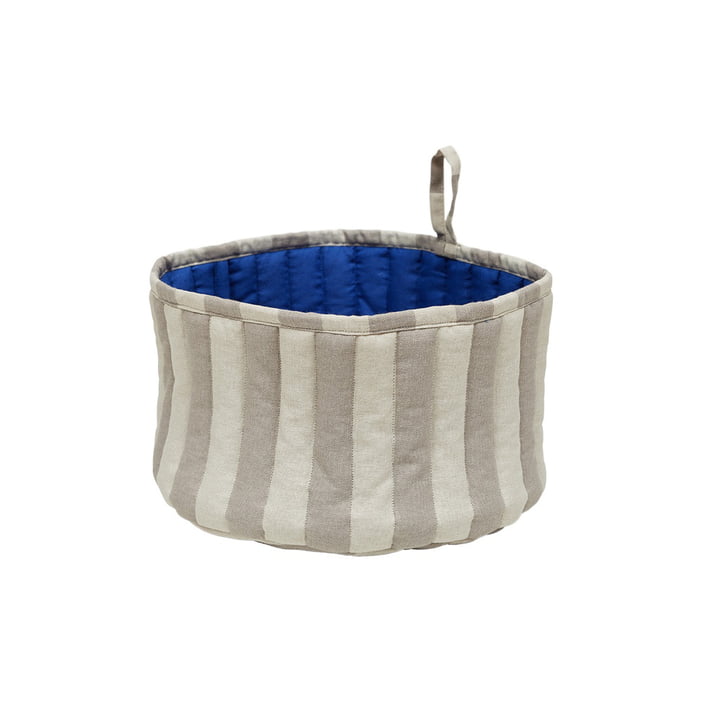 Toppu bread basket, clay / optic blue by OYOY