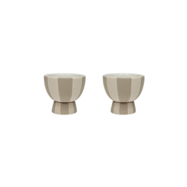 Toppu egg cup, clay (set of 2) from OYOY