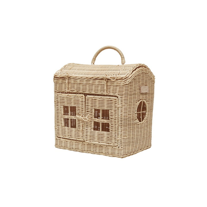 Rattan home storage basket, nature from OYOY Mini