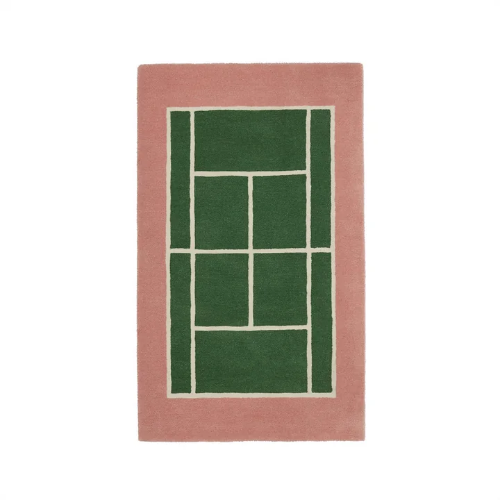 Tennis carpet, 88 x 150 cm, green / rose from OYOY Mini