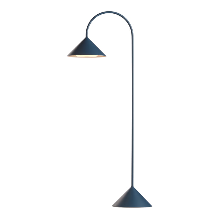 Grasp LED rechargeable floor lamp, H 72 cm, petroleum matt by Frandsen