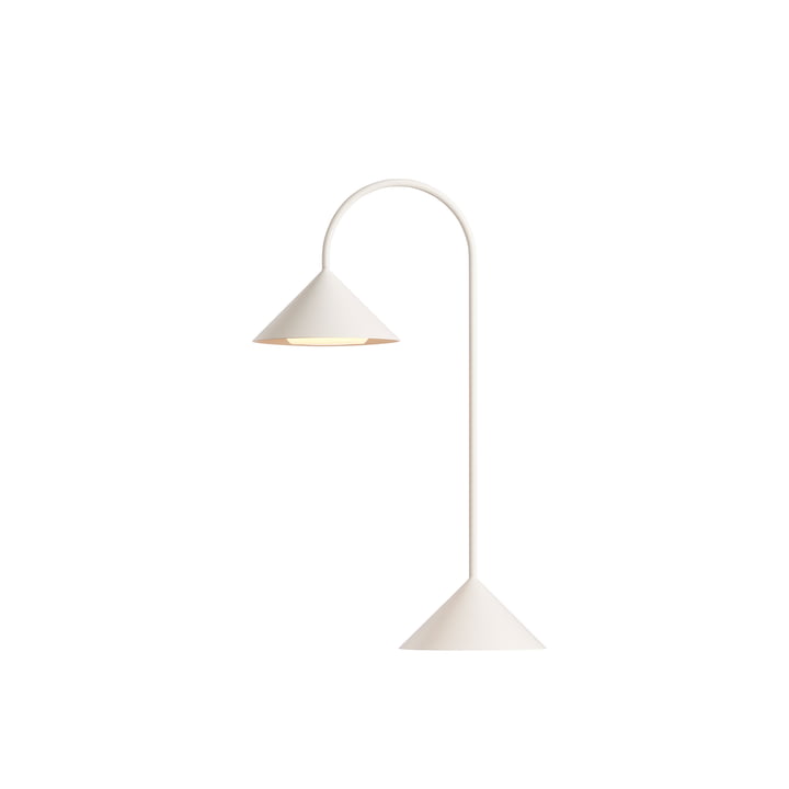 Grasp LED rechargeable floor lamp, H 47 cm, matt white by Frandsen