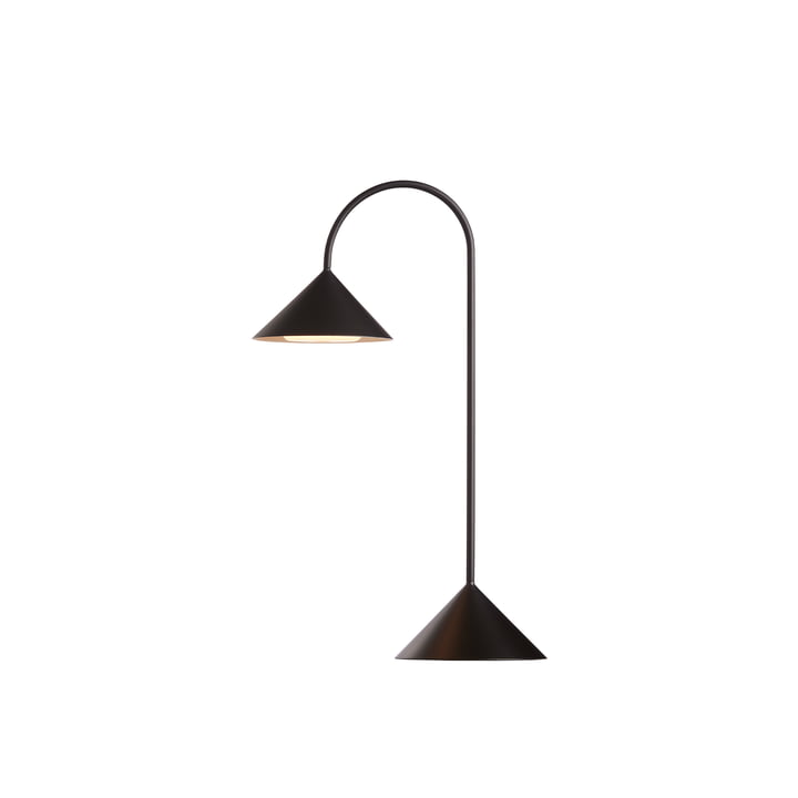 Grasp LED rechargeable floor lamp, H 47 cm, black matt by Frandsen