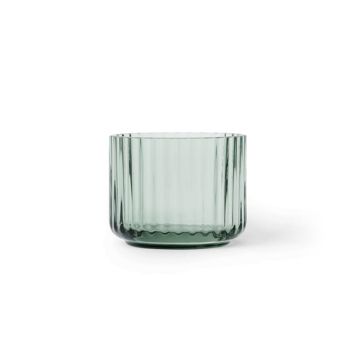Lyngby Porcelæn - Tealight holder Ø 6.7 cm, copenhagen green