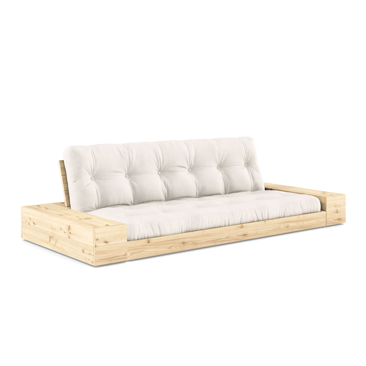 Karup Design - Base sofa bed with storage, pine clear lacquered / natural