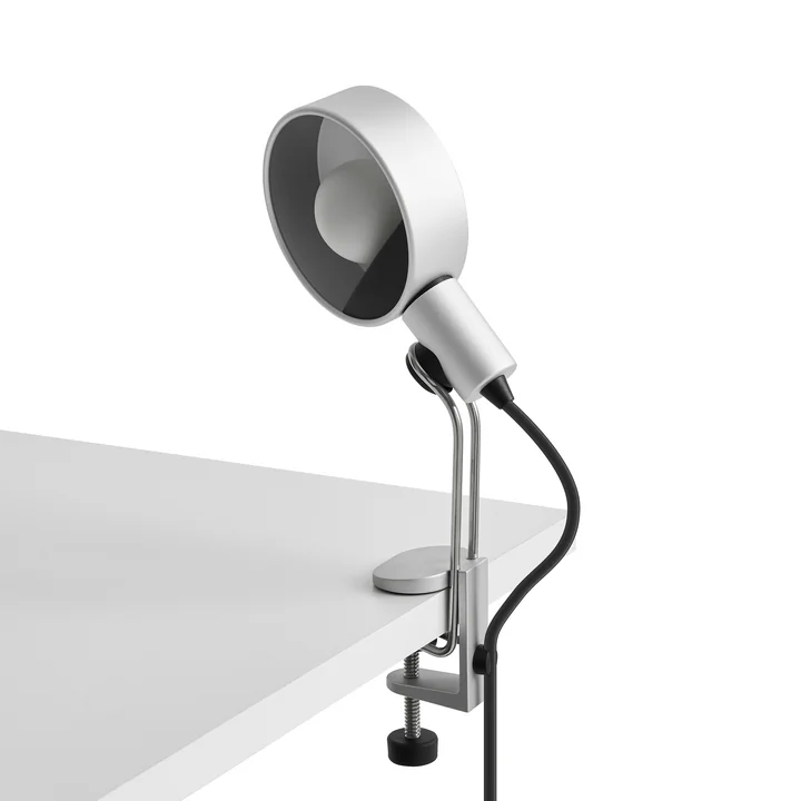 Cupola clamp lamp, clear anodized by HAY