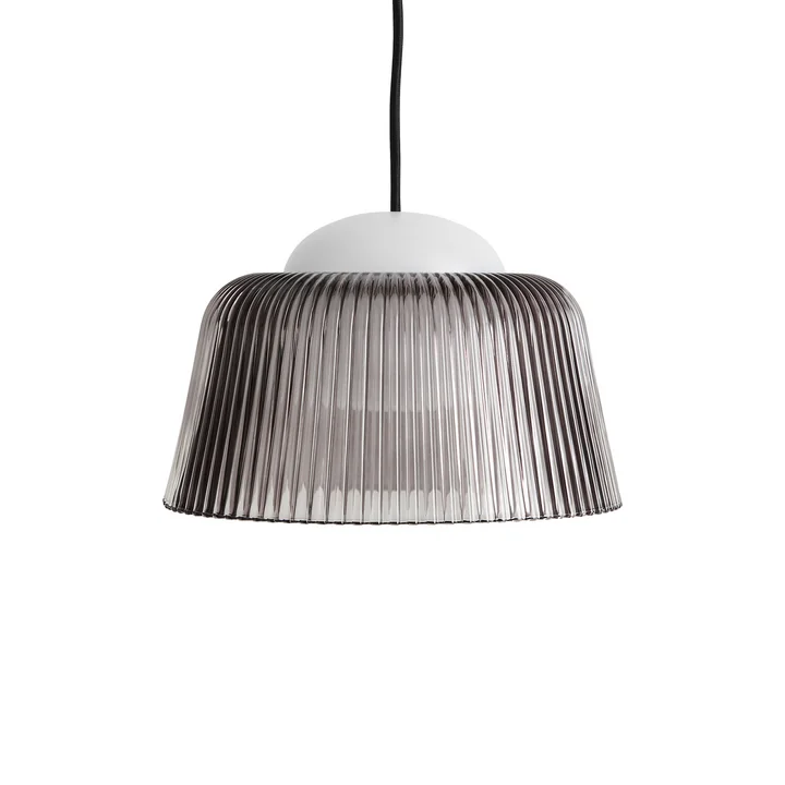 Brim pendant light, smoked gray by HAY