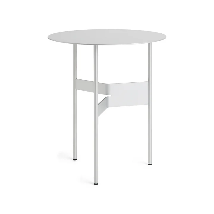 Shim side table, Ø 45 cm, silver gray by HAY