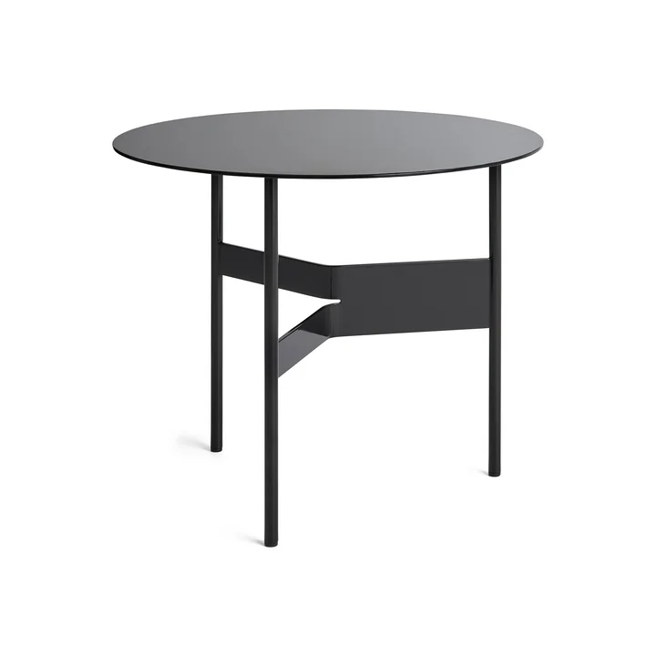 Shim side table, Ø 54 cm, black by HAY