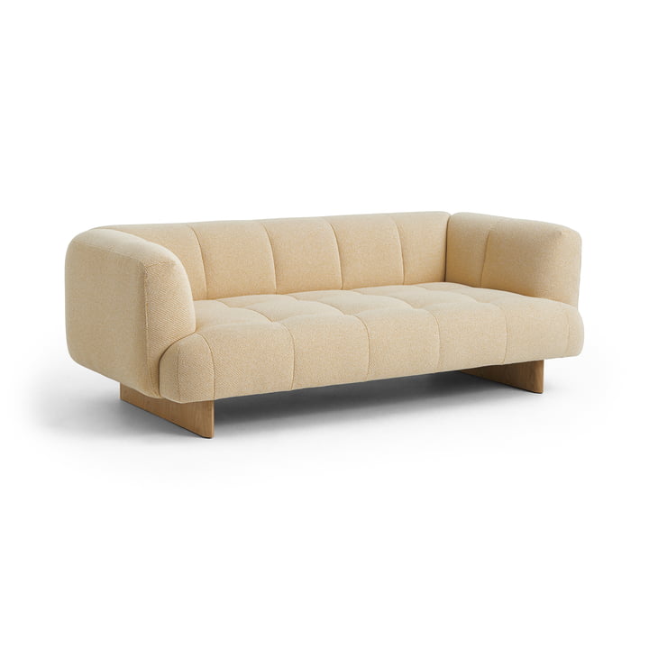 Quilton Lift 2-seater sofa, oak / Tartaglia 857 by Hay