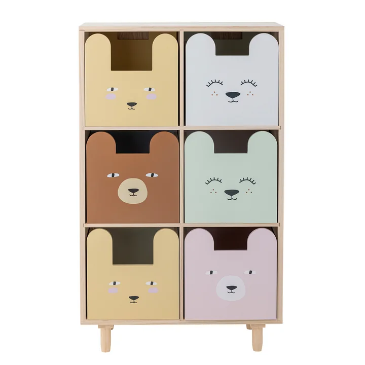 Bloomingville Mini - Calle bookcase with drawers, natural