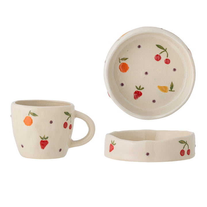 Bloomingville Mini - Tatiana tableware set, white