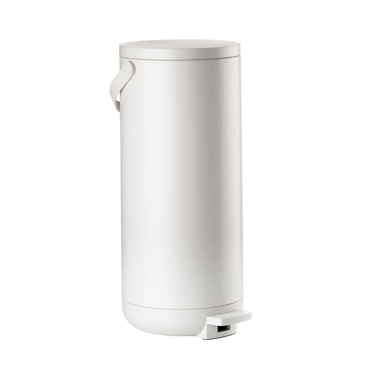 Circular pedal bin, 35 l., light warm gray by Zone Denmark