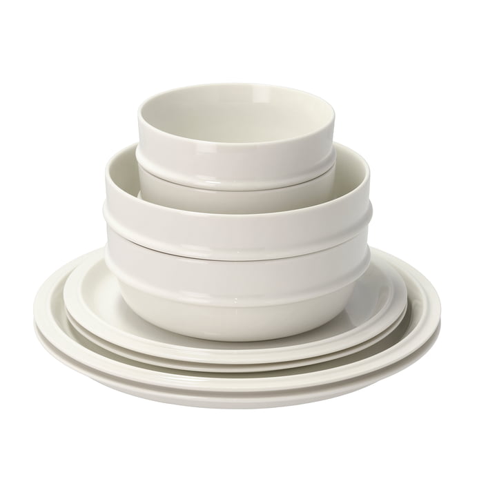 Eau tableware set, off white, (set of 8) from Zone Denmark