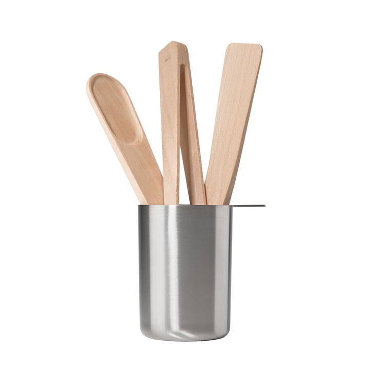Kitchen utensil set Singles, natural, (set of 4) from Zone Denmark