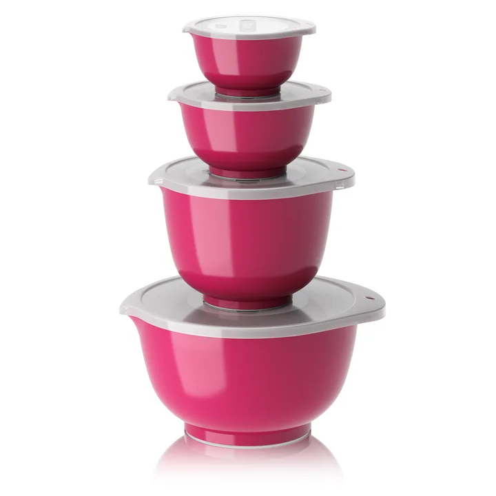 Margrethe Mixing bowl set, 0.25 - 3 l, beetroot (8 pcs.) from Rosti