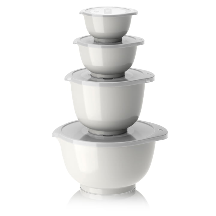Margrethe Mixing bowl set, 0.25 - 3 l, white (8 pcs.) from Rosti