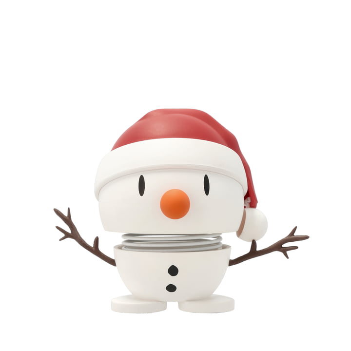 Small Soft Santa Snowman, white from Hoptimist