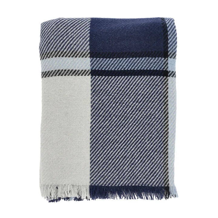 Precise blanket, 130 x 170 cm, blue by Södahl