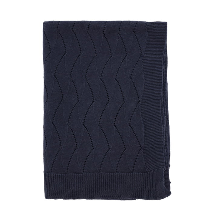 Gentle blanket, 130 x 170 cm, navy blue by Södahl