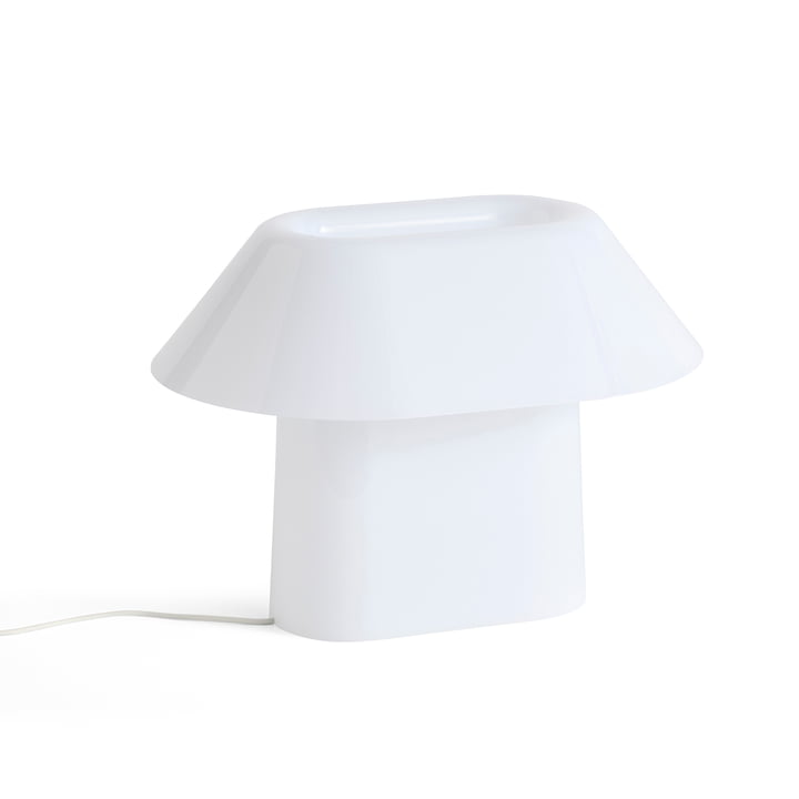 Drome LED table lamp, opal white by Hay