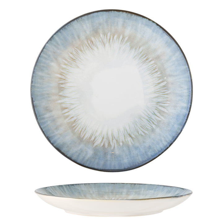 Bloomingville - Calen plate, Ø 27 cm x H 4 cm, blue