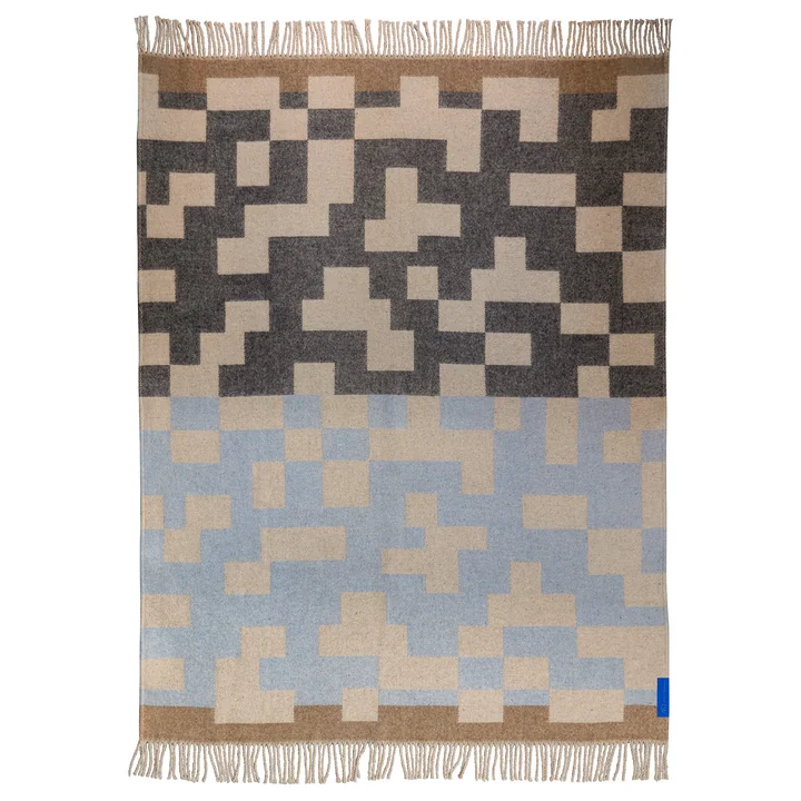 Maze wool blanket from Mette Ditmer