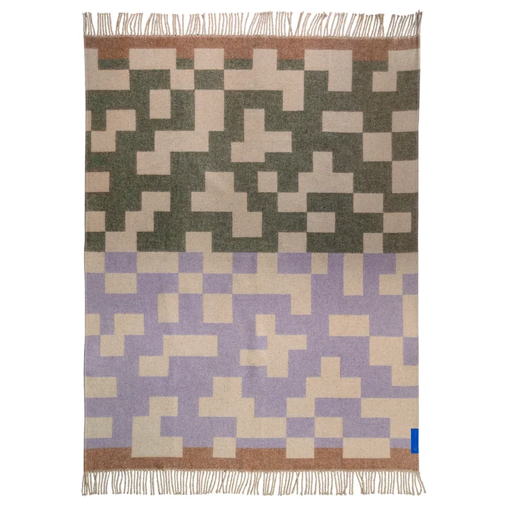 Maze wool blanket from Mette Ditmer