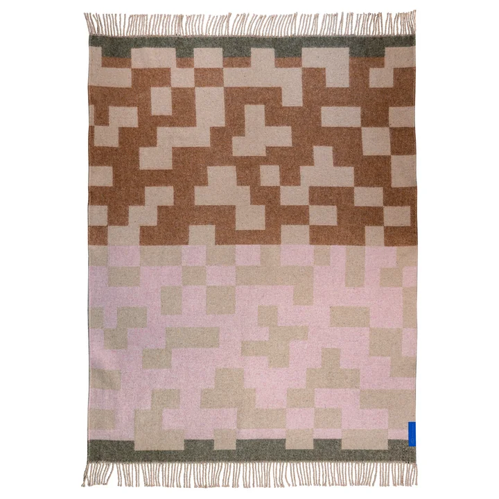 Maze wool blanket from Mette Ditmer