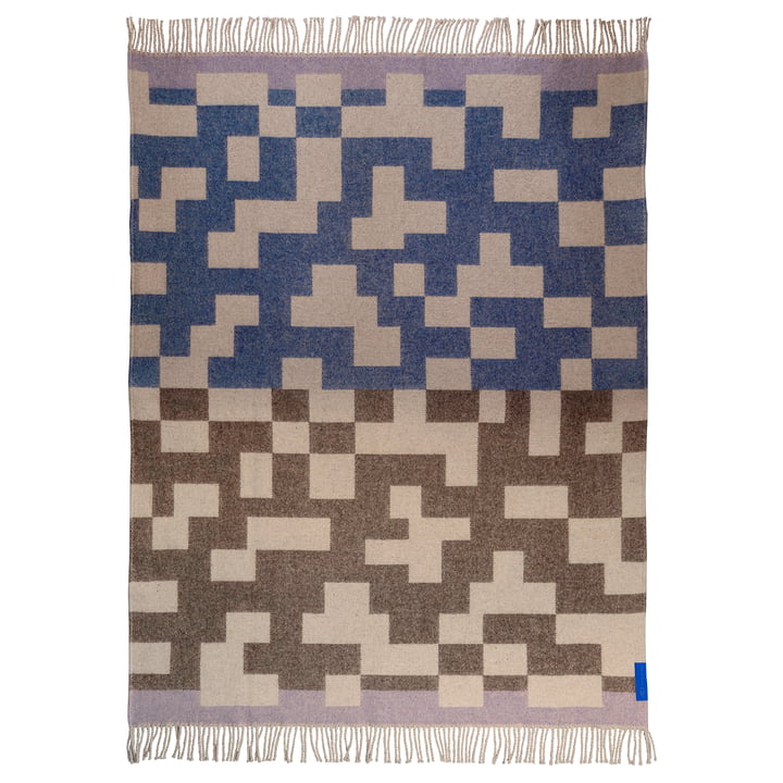 Maze wool blanket from Mette Ditmer
