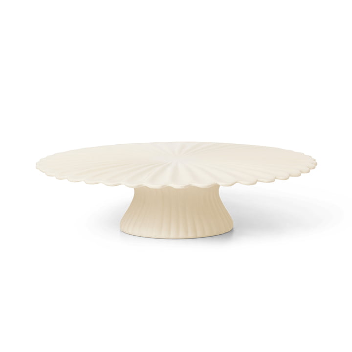 Fountain cake plate, off-white by ferm Living