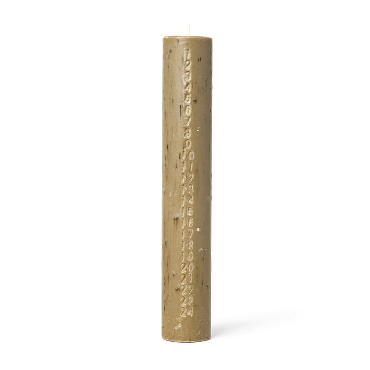 Mura Advent candle, h 25 cm, ash brown by ferm Living