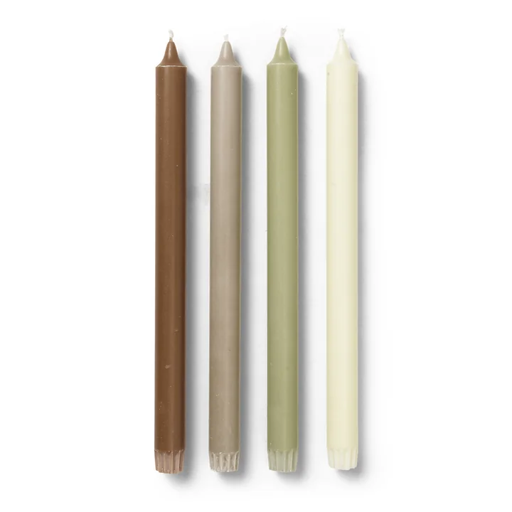Ferm Living - Pure Stick candles, Botanic Blend (set of 4)